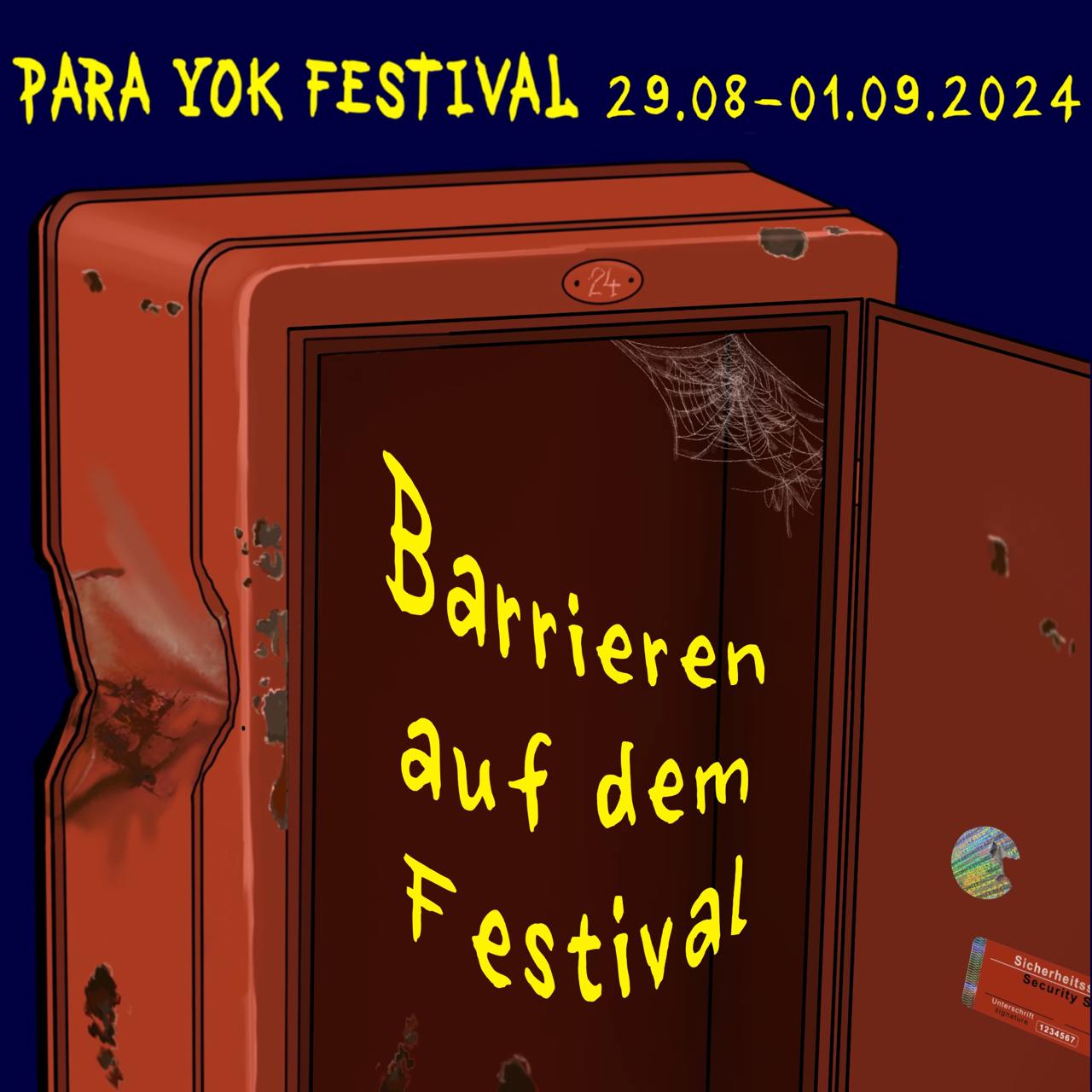 Barrieren auf dem Festival